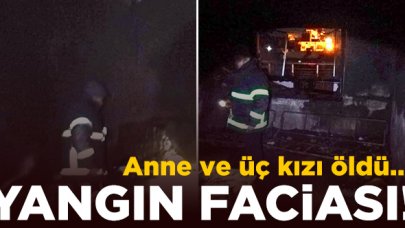 Mardin'da yangın faciası: Bir anne ve üç kızı hayatını kaybetti