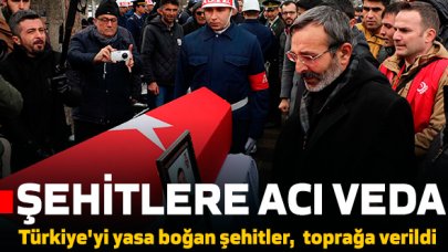 Türkiye'yi yasa boğan Şehitlere acı veda!