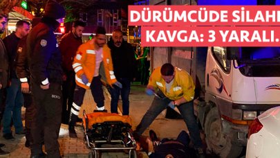 Maltepe'deki dürümcüde silahlı kavga: 3 yaralı