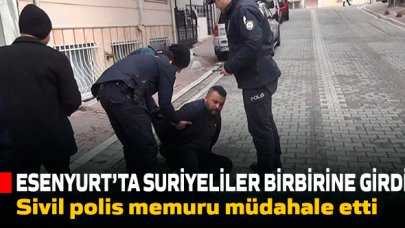 Esenyurt'ta Suriyeliler arasında kavga çıktı!