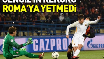 Cengiz Ünder Şampiyonlar Ligi rekoru kırdı ama Roma'ya yetmedi