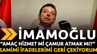 Amaç hizmet etmek mi çamur atmak mı?