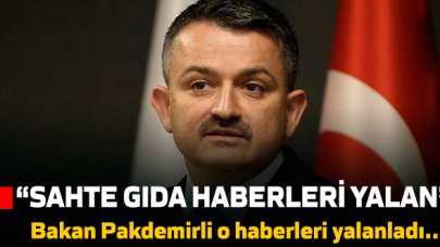 Bakan Pakdemirli'den çamaşır sulu döner açıklaması