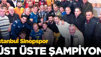 İstanbul Sinopspor üst üste şampiyon