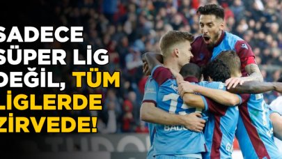 Trabzonspor tüm liglerde zirvede