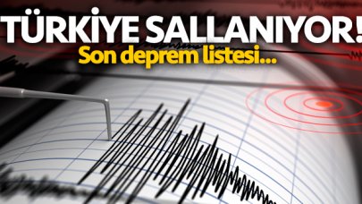 Deprem mi oldu? 18 Şubat Salı son depremler listesi