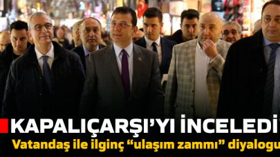 İmamoğlu ile vatandaş arasında “ulaşım zammı” diyalogu