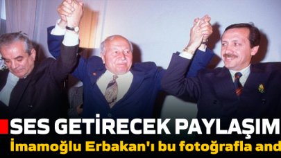 İmamoğlu, Erbakan'ı bu fotoğrafla andı