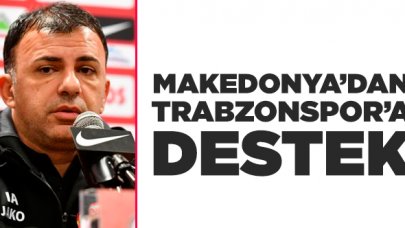 Makedonya'dan Trabzonspor'a destek