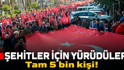 Şehitler için dev yürüyüş!