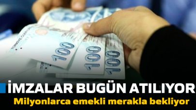 Milyonlarca emekli bekiyor... Emeklilerin promosyonu için imzalar bugün atılıyor!