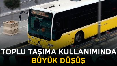 Toplu ulaşım kullanımında büyük azalma