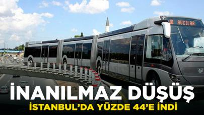 Toplu ulaşımda virüs etkisi;  yüzde 44 düşüş!