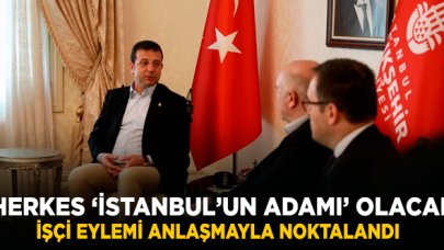 İBB önündeki işçi eylemi anlaşmayla noktalandı