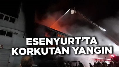 Esenyurt'ta depo yangını