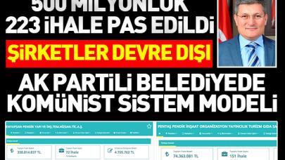 Ak Partili belediyede komünist sistem modeli