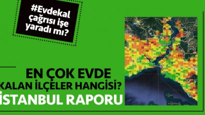 İstanbul'da en çok evde kalan ilçeler belli oldu