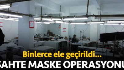 Sancaktepe ve Küçükçekmece'de sahte maske operasyonu