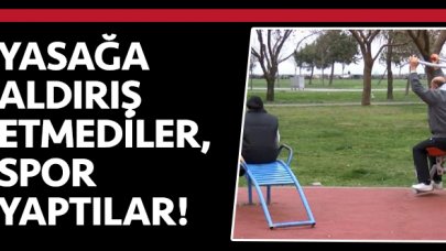 Yasağı dinlemediler, spor yaptılar