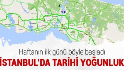 İstanbul'da hafta böyle başladı! Trafik yoğunluğunda son durum