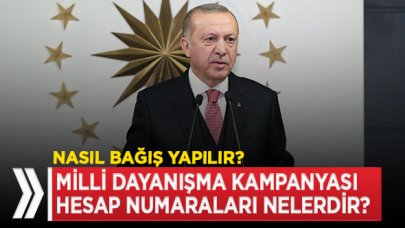 Milli Dayanışma Kampanyası banka hesap numaraları nedir? Nereye bağış yapılır?