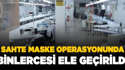 İstanbul'daki sahte maske operasyonunda 29 bin 400 maske ele geçirildi