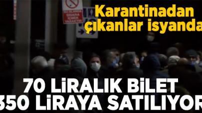 Karantina yurtlarından çıkan vatandaşların bilet isyanı!