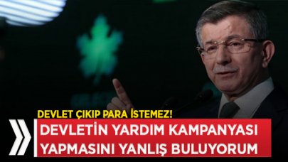 Davutoğlu: Sosyal devlet yardım toplamaz, yardım eder!​​​​​