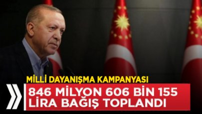 Milli Dayanışma Kampanyası için toplanan bağış miktarı belli oldu