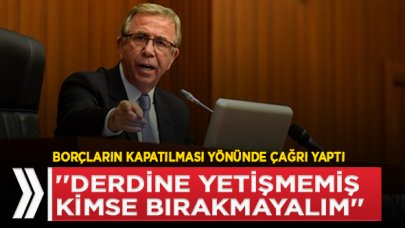 Mansur Yavaş hayırseverlere seslendi: İhtiyaç sahiplerinin borcunu kapatın