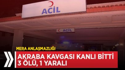 Akrabalar birbirine girdi... 3 ölü, 1 yaralı!