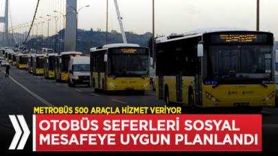 İstanbul'da otobüs seferleri sosyal mesafeye uygun planlandı