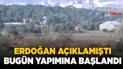 Sancaktepe'deki salgın hastanesinin yapımı başladı