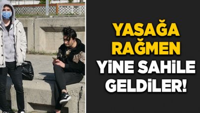 Yasağa rağmen sahile geldiler! 'îki bira içip döneceğiz'