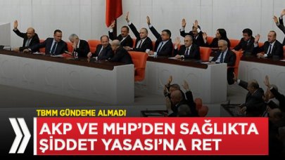 Sağlıkta Şiddet Yasası'na AK Parti ve MHP'den ret