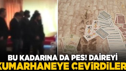 Kumarhaneye çevrilen dairede 13 kişiye 41 bin 140 lira ceza