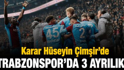 Trabzonspor'da üç ayrılık! Karar Hüseyin Çimşir'de