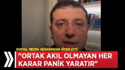 İmamoğlu: Sokağa çıkma yasağından haberdar değildik!