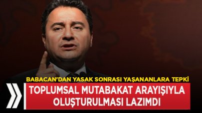 Babacan: Nasıl bir sonuçla karşılaşacağımızı bir kez daha gözler önüne serdiler