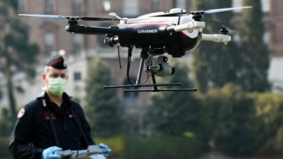 İtalya'da drone'lar hem ateş ölçüyor, hem uyarıyor