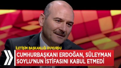 Son dakika... Erdoğan istifayı kabul etmedi! İletişim Başkanlığı'ndan istifa açıklaması