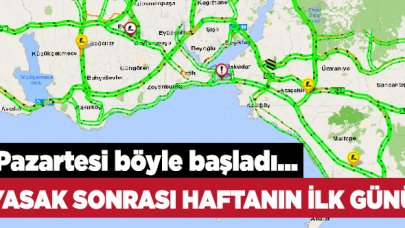 Yasak sonrası İstanbul sokakları boş kaldı