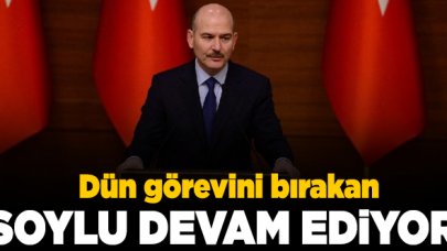 Süleyman Soylu görevine devam ediyor