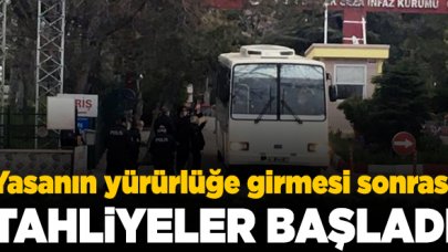 Yasa yürülüğe girdikten sonra tahliyeler başladı