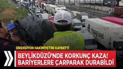 Beylikdüzü'nde korkunç kaza! Sürücü araçta sıkıştı