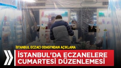 İstanbul'da eczanelere cumartesi düzenlemesi