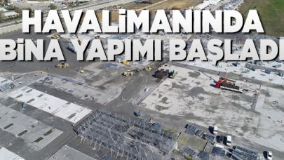 Atatürk Havalimanı'ndaki pandemi hastanesi inşaatında bina yapımına başlandı