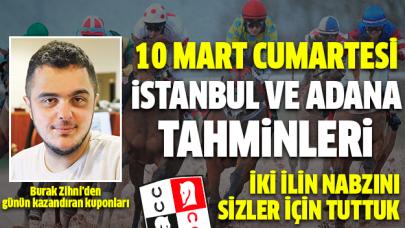 10 Mart 2018 Cumartesi İstanbul ve Adana At Yarışı Tahminleri - Altılı Ganyan Bülteni