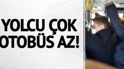 Yolcu çok otobüs az!