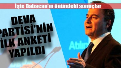 DEVA Partisi ilk anketini yaptırdı! İşte sonuçlar